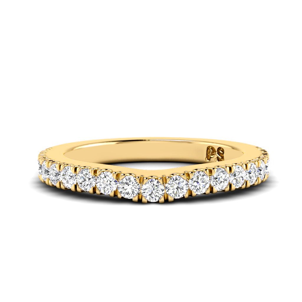 0.45 CT Round Cut Lab Grown Diamonds - Wedding Band - Primestyle.com