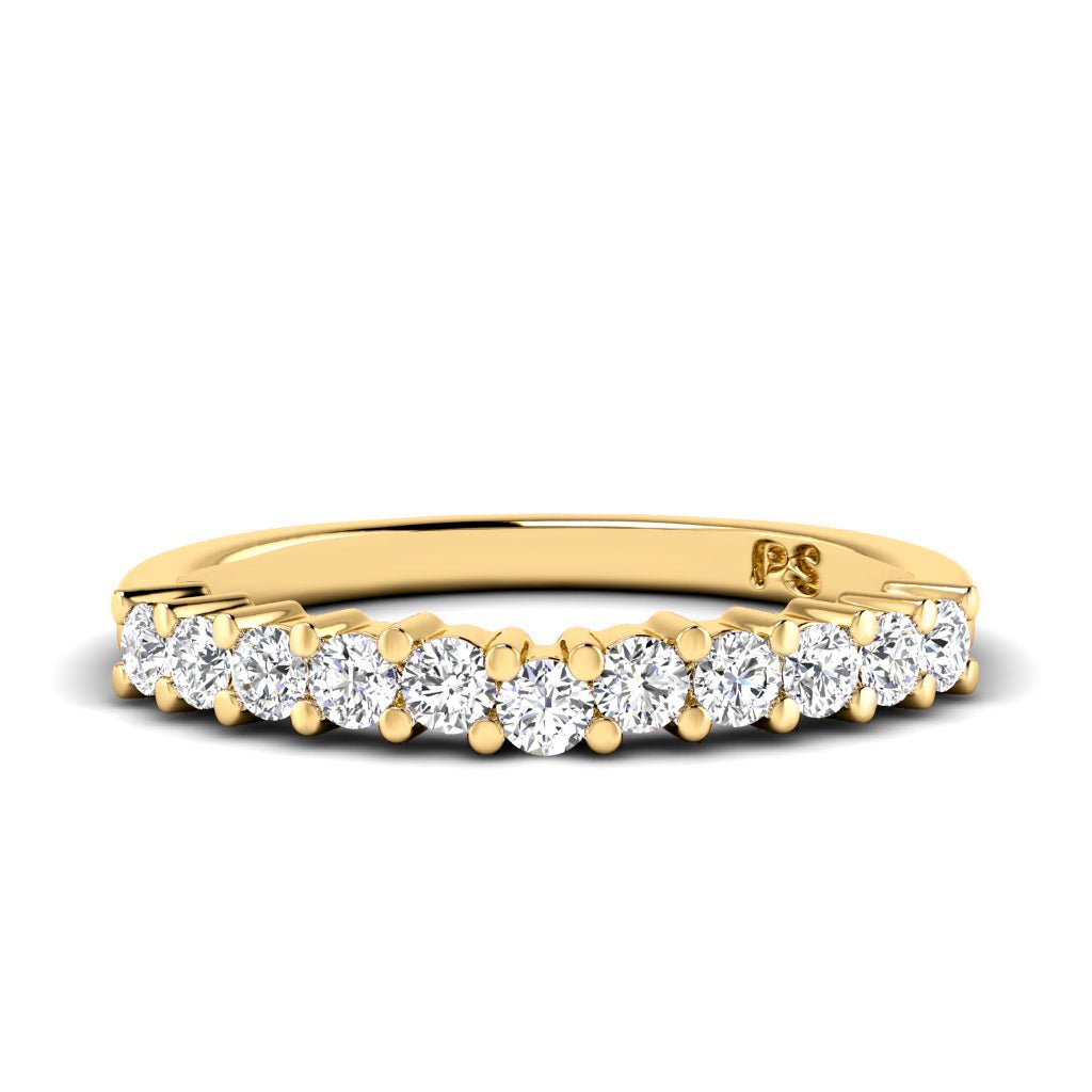 0.35 CT Round Cut Natural Diamonds - Wedding Band - Primestyle.com