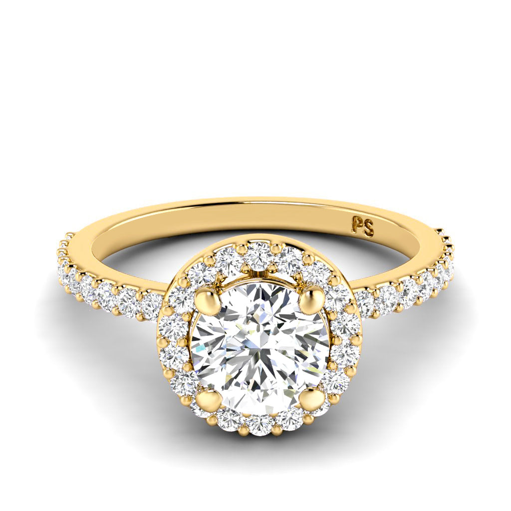 0.75-1.90 CT Round Cut Natural Diamonds - Engagement Ring