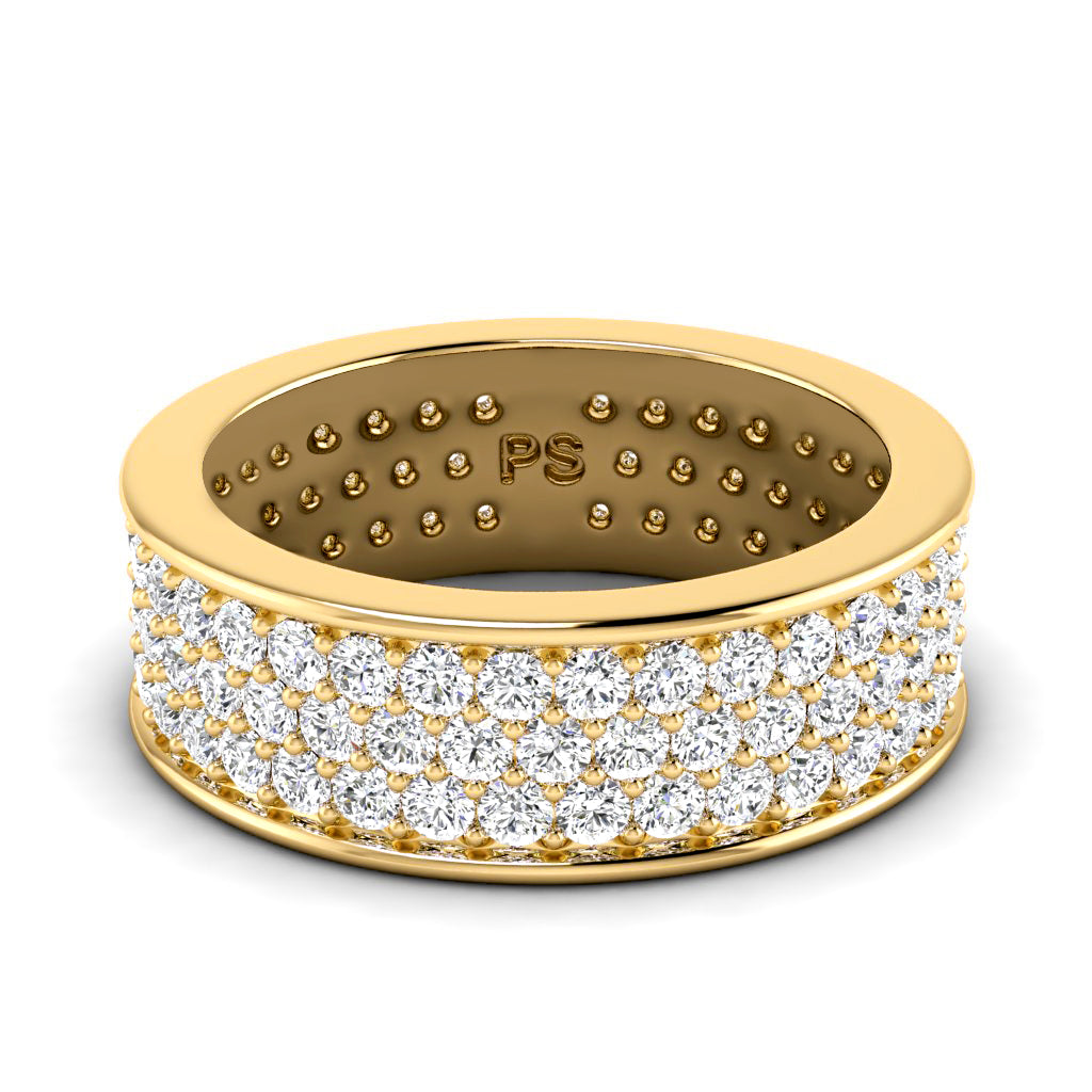 2.20 CT Round Cut Natural Diamonds - Eternity Rings