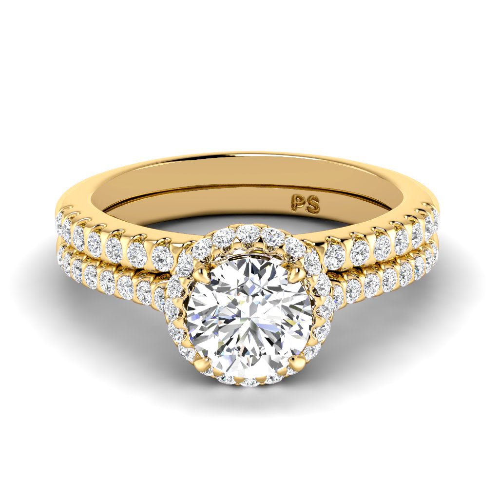 0.85 - 2.00 CT Round Cut Natural Diamonds - Bridal Set - Primestyle.com