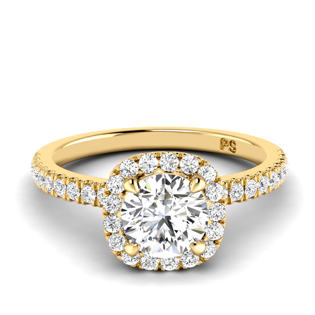 0.90-3.40 CT Round Cut Lab Grown Diamonds - Engagement Ring