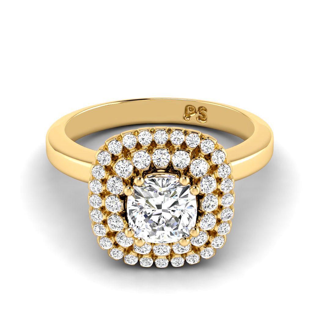 0.69 - 1.84 CT Cushion & Round Cut Natural Diamonds - Engagement Ring - Primestyle.com