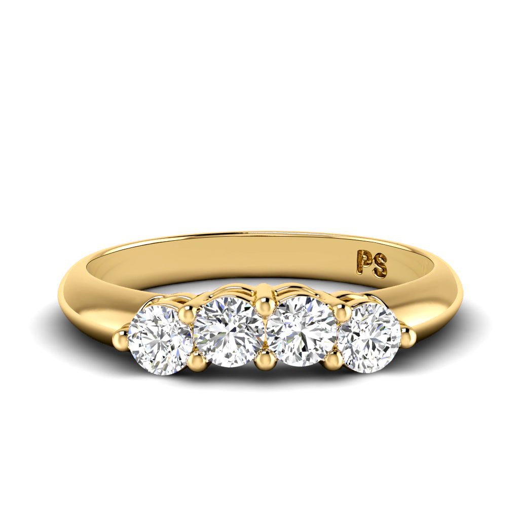 0.60 CT Round Cut Natural Diamonds - Wedding Band