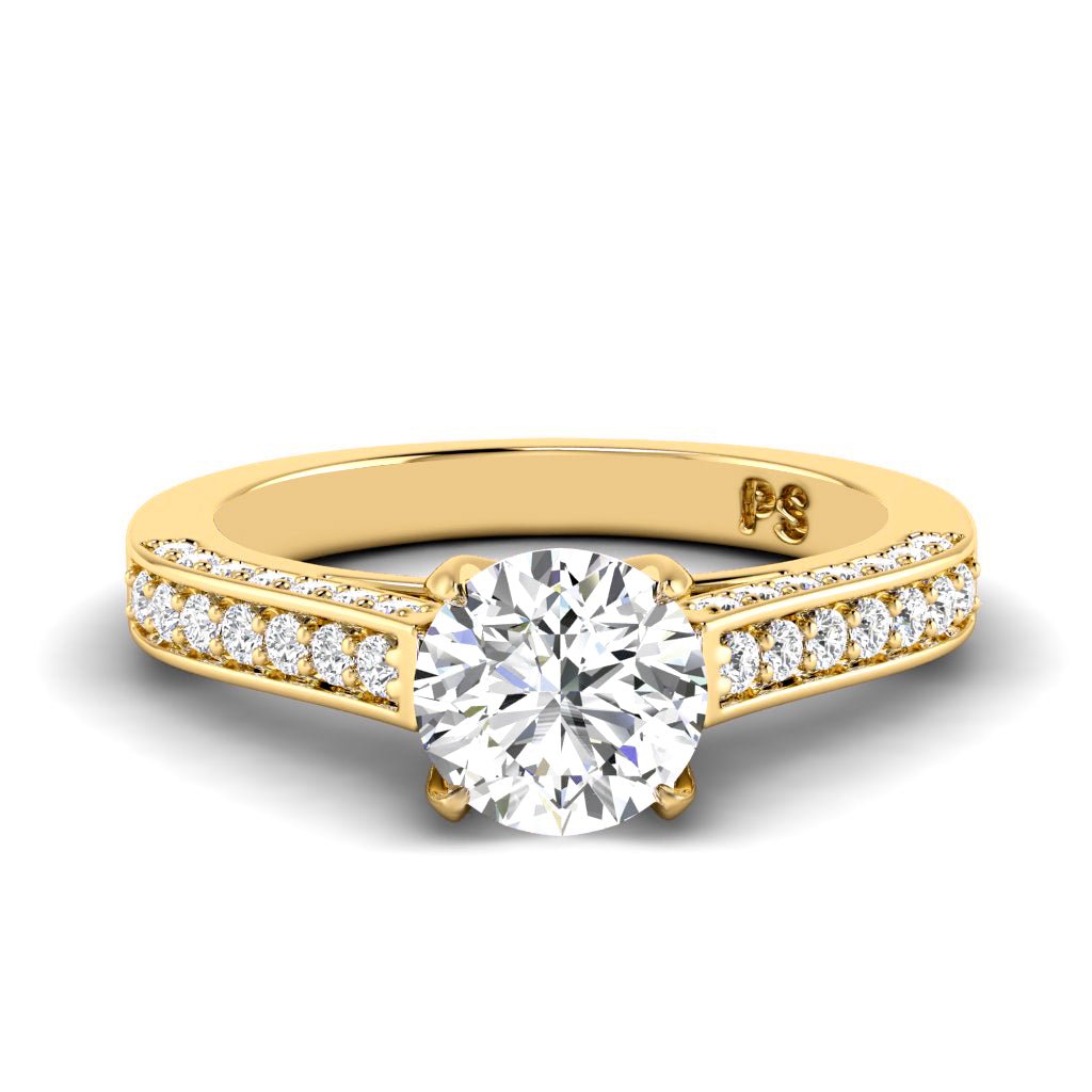 0.75 - 1.90 CT Round Cut Natural Diamonds - Engagement Ring - Primestyle.com