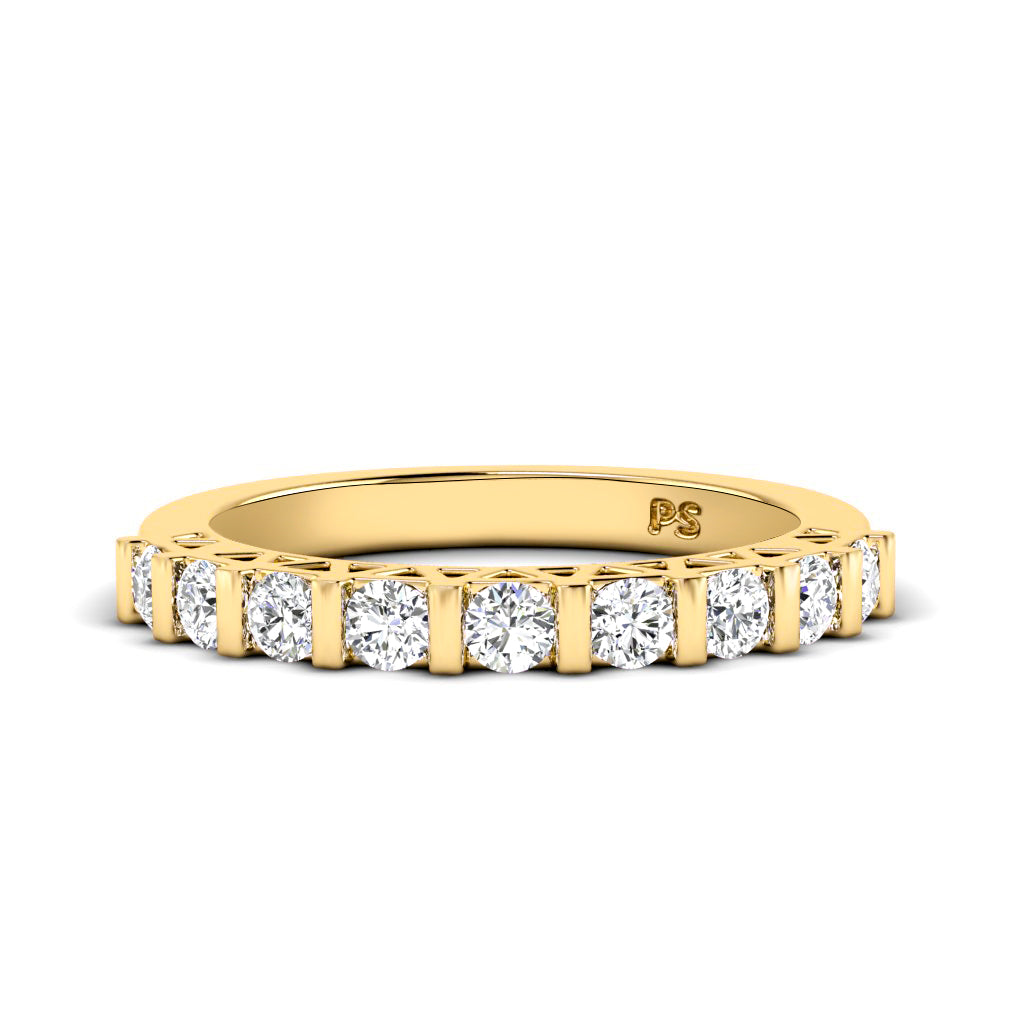 0.50 CT Round Cut Diamonds - Wedding Band