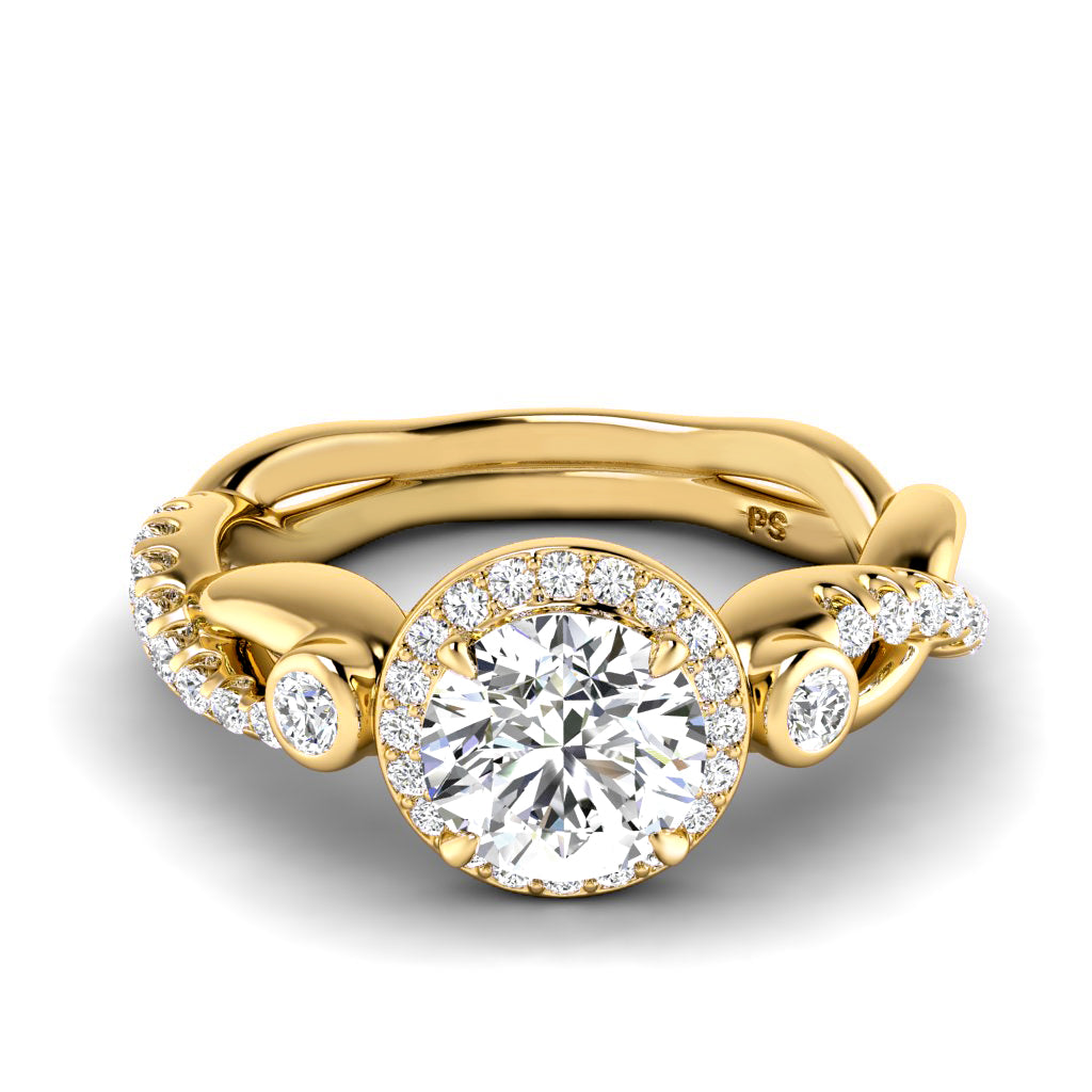 0.82-1.97 CT Round Cut Diamonds - Engagement Ring