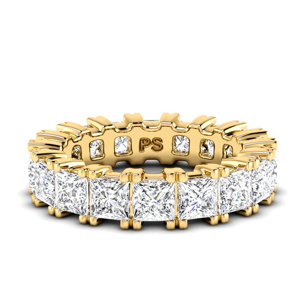 4.60 CT Princess Cut Natural Diamonds - Eternity Rings - Primestyle.com
