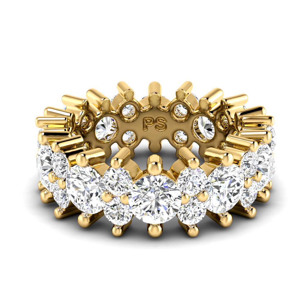 2.00-6.00 CT Round Cut Lab Grown Diamonds - Eternity Ring