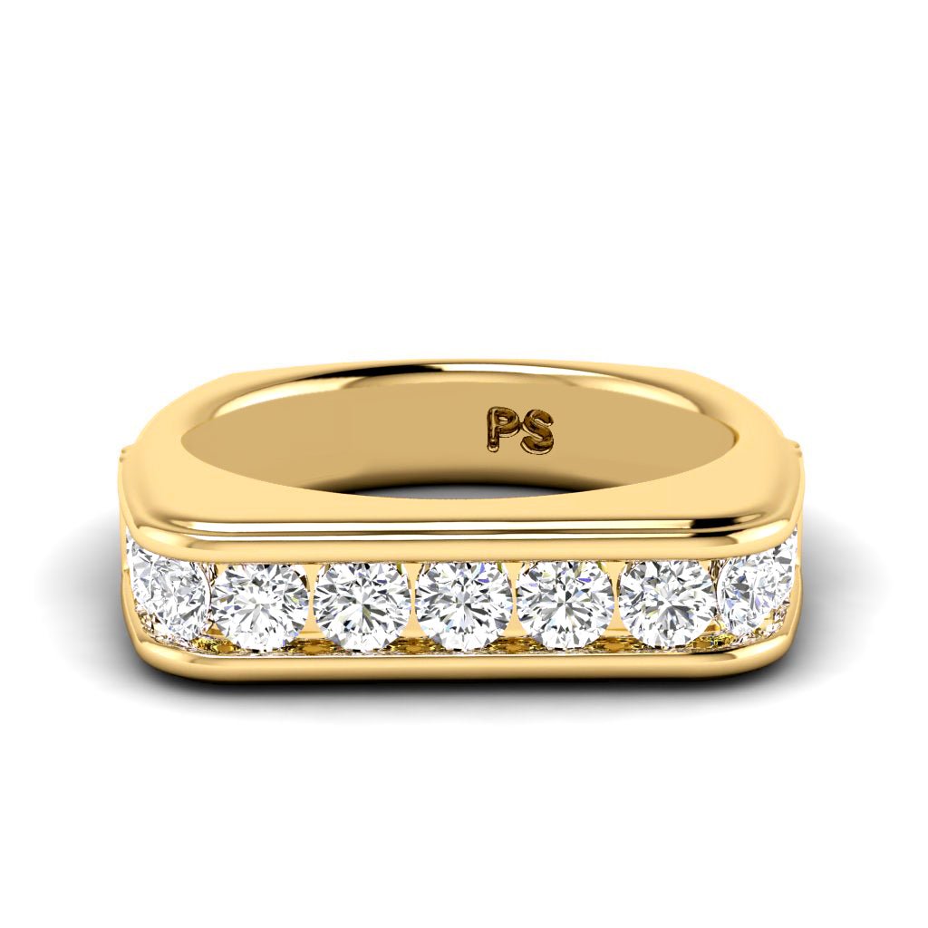 0.90 CT Round Cut Natural Diamonds - Wedding Band - Primestyle.com