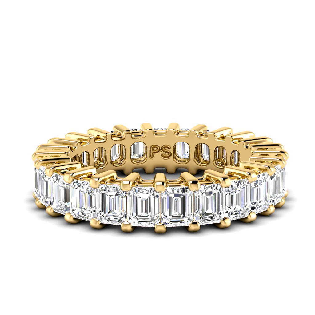 3.00-6.00 CT Emerald Cut Lab Grown Diamonds - Eternity Ring