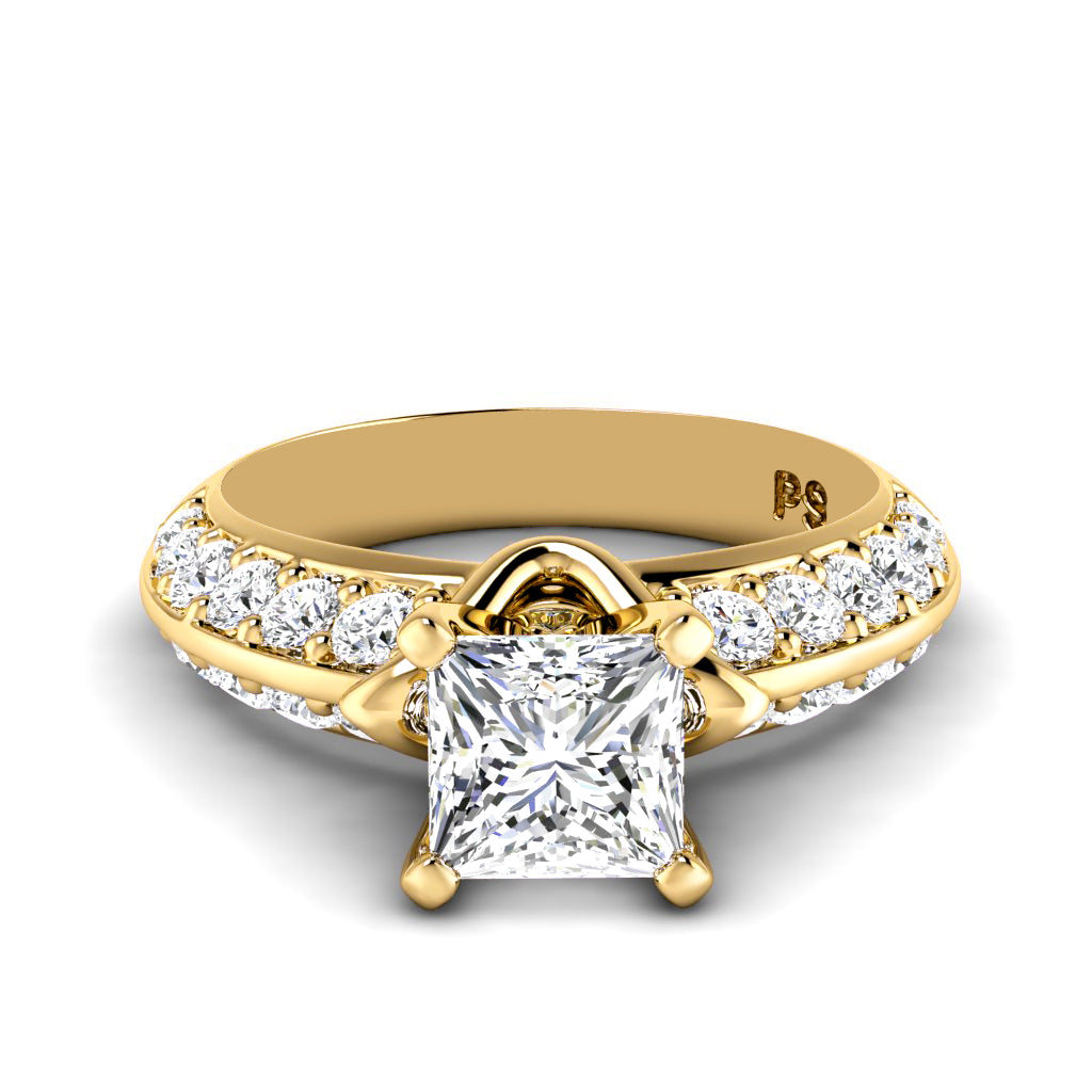 1.00-2.15 CT Round & Princess Cut Diamonds - Engagement Ring