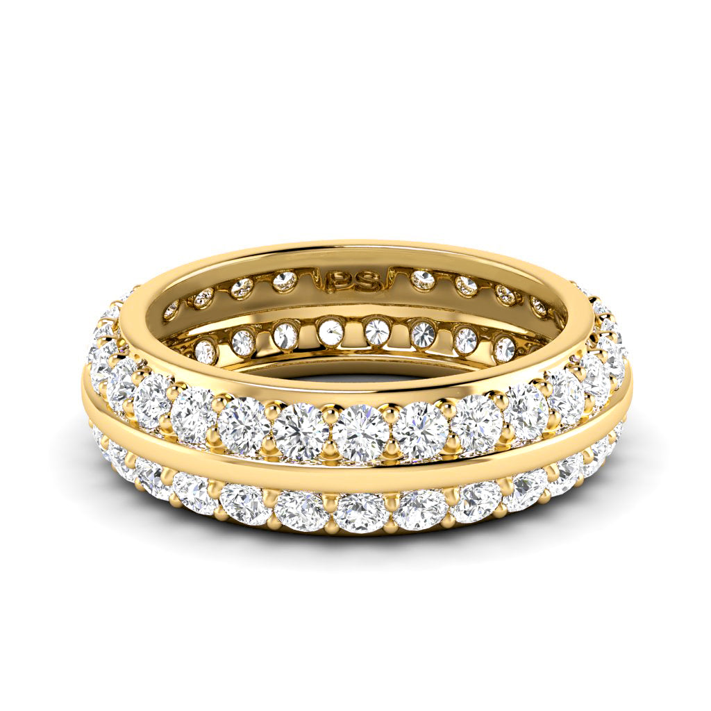 1.80 CT Round Cut Natural Diamonds - Eternity Rings