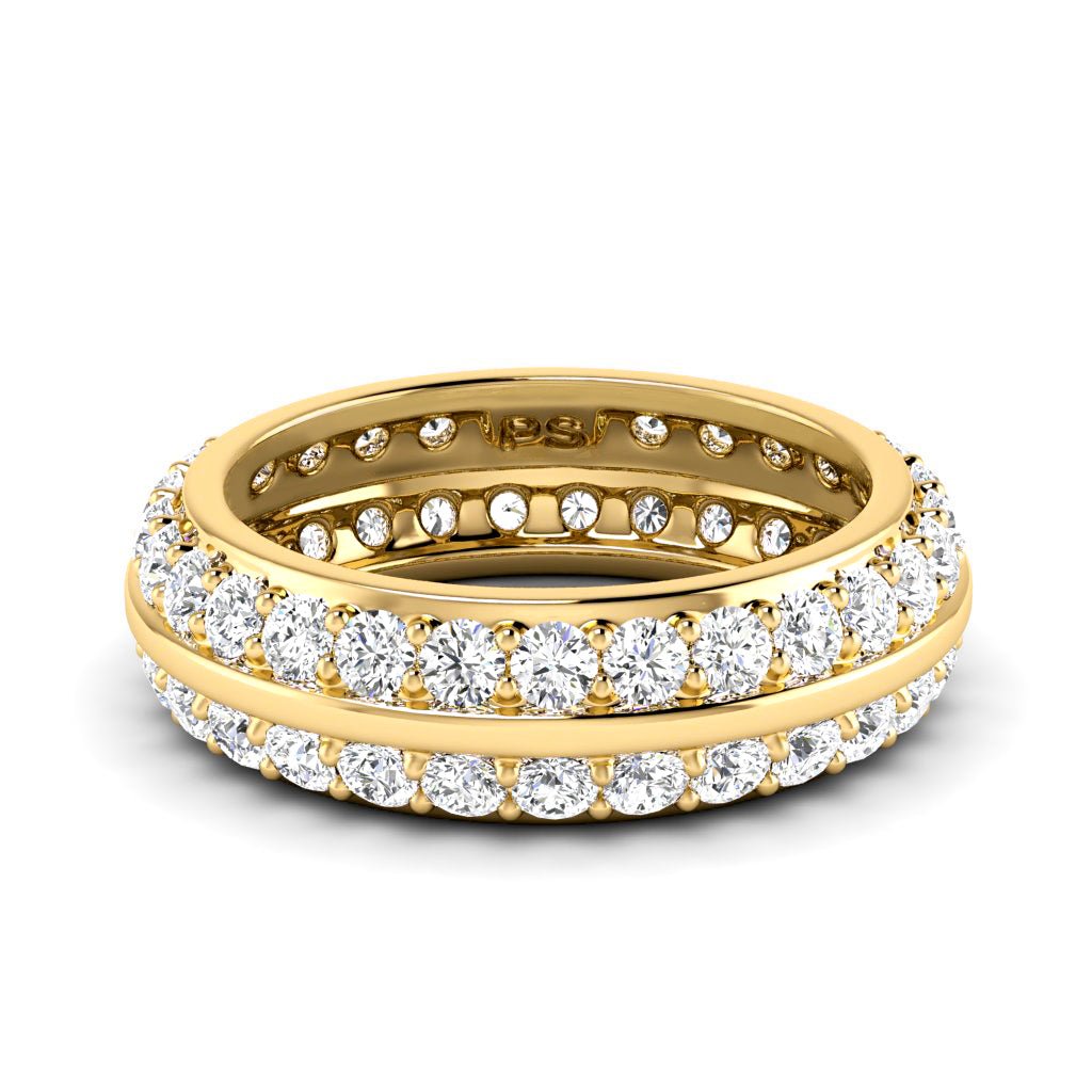 1.80 CT Round Cut Natural Diamonds - Eternity Rings - Primestyle.com