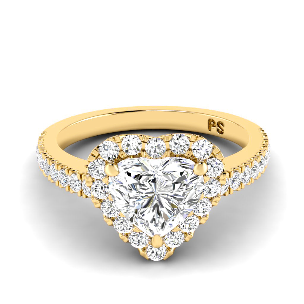 0.80-1.95 CT Round & Heart Cut Diamonds - Engagement Ring