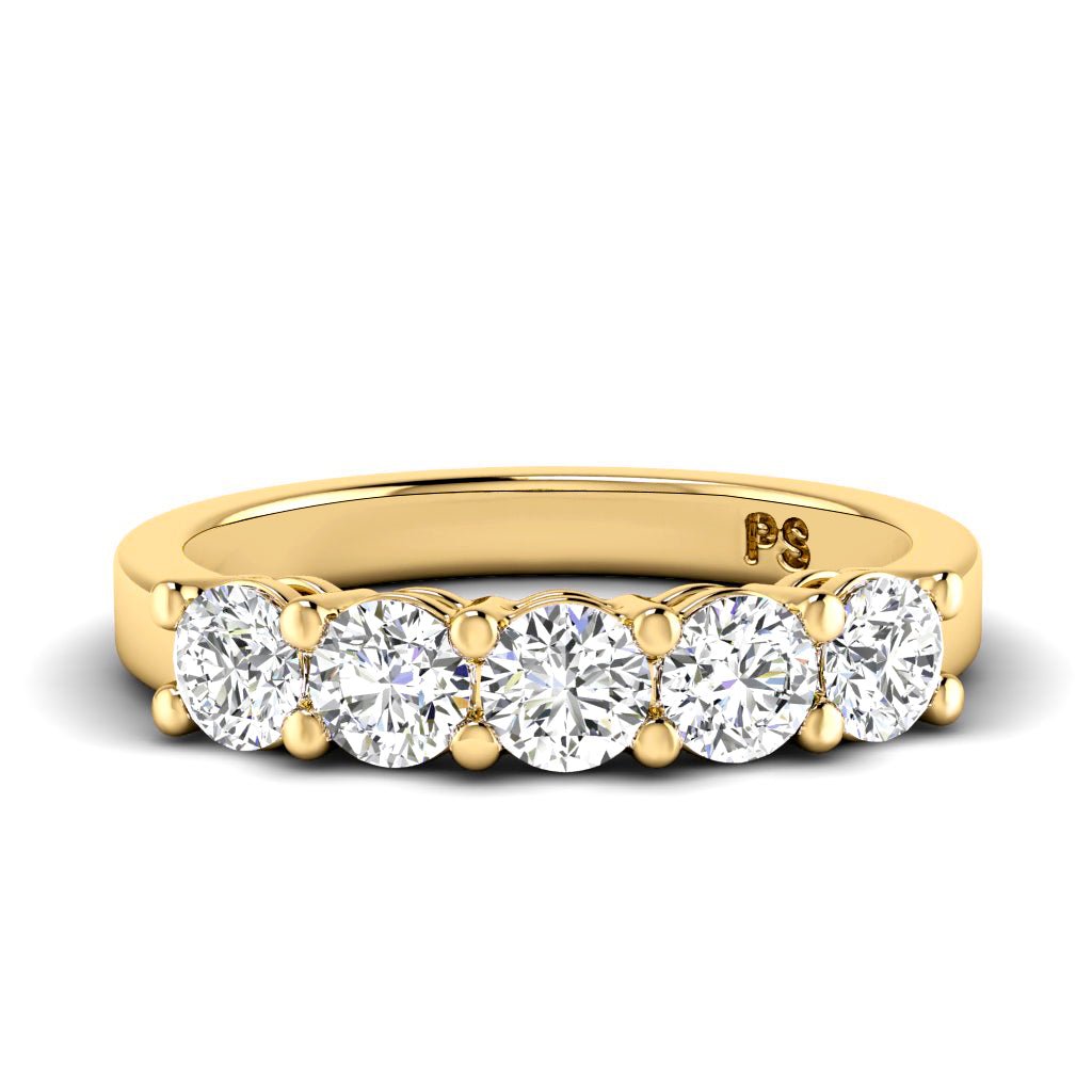 1.50 CT Round Cut Natural Diamonds - Wedding Band - Primestyle.com