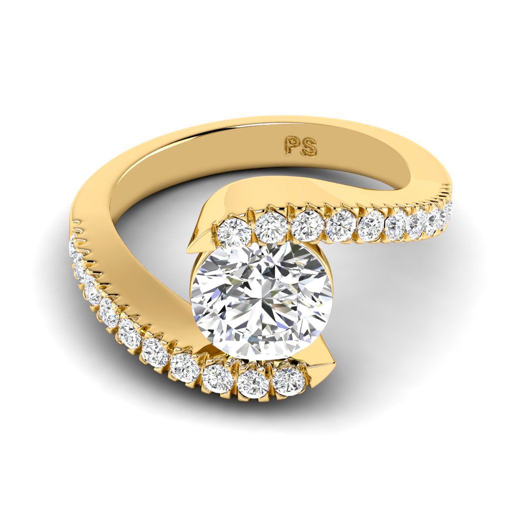 0.65-1.80 CT Round Cut Natural Diamonds - Engagement Ring