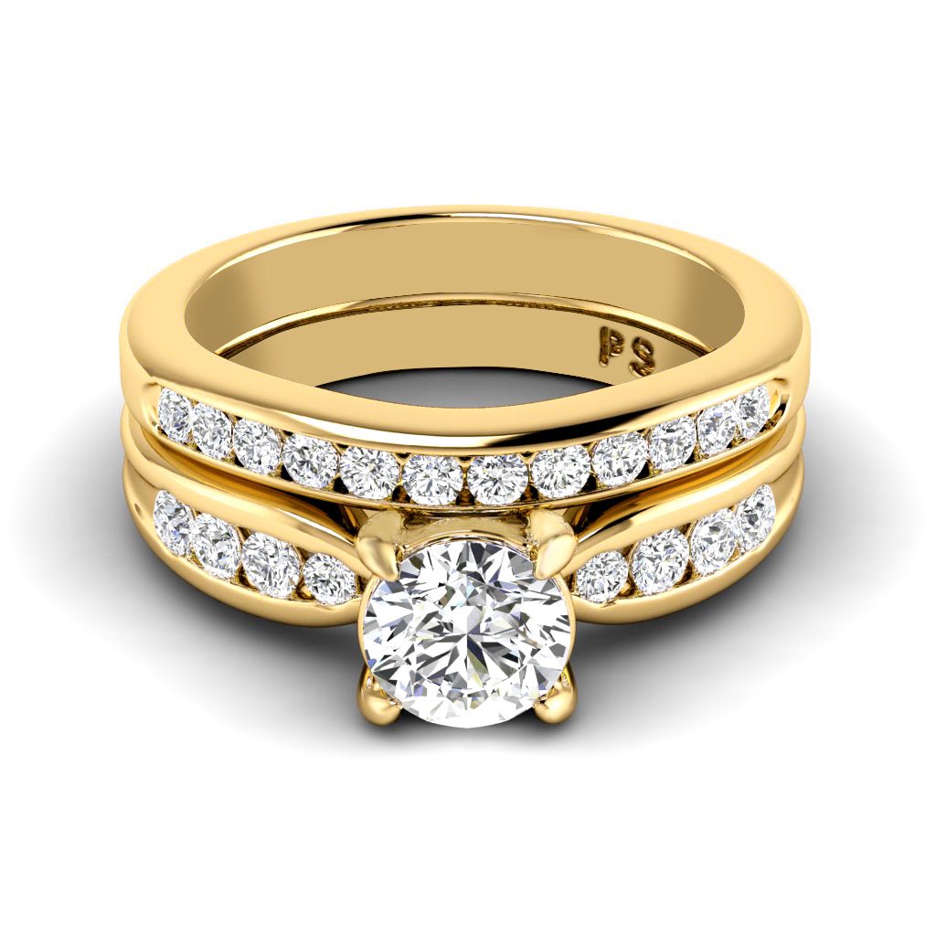 1.05 - 6.55 CT Round Cut Diamonds - Bridal Set - Primestyle.com