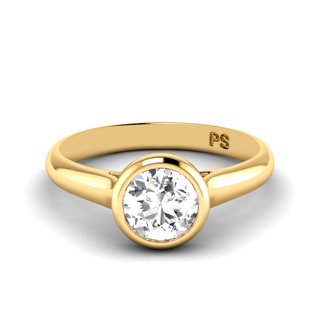 0.35-1.50 CT Round Cut Natural Diamonds - Solitaire Rings