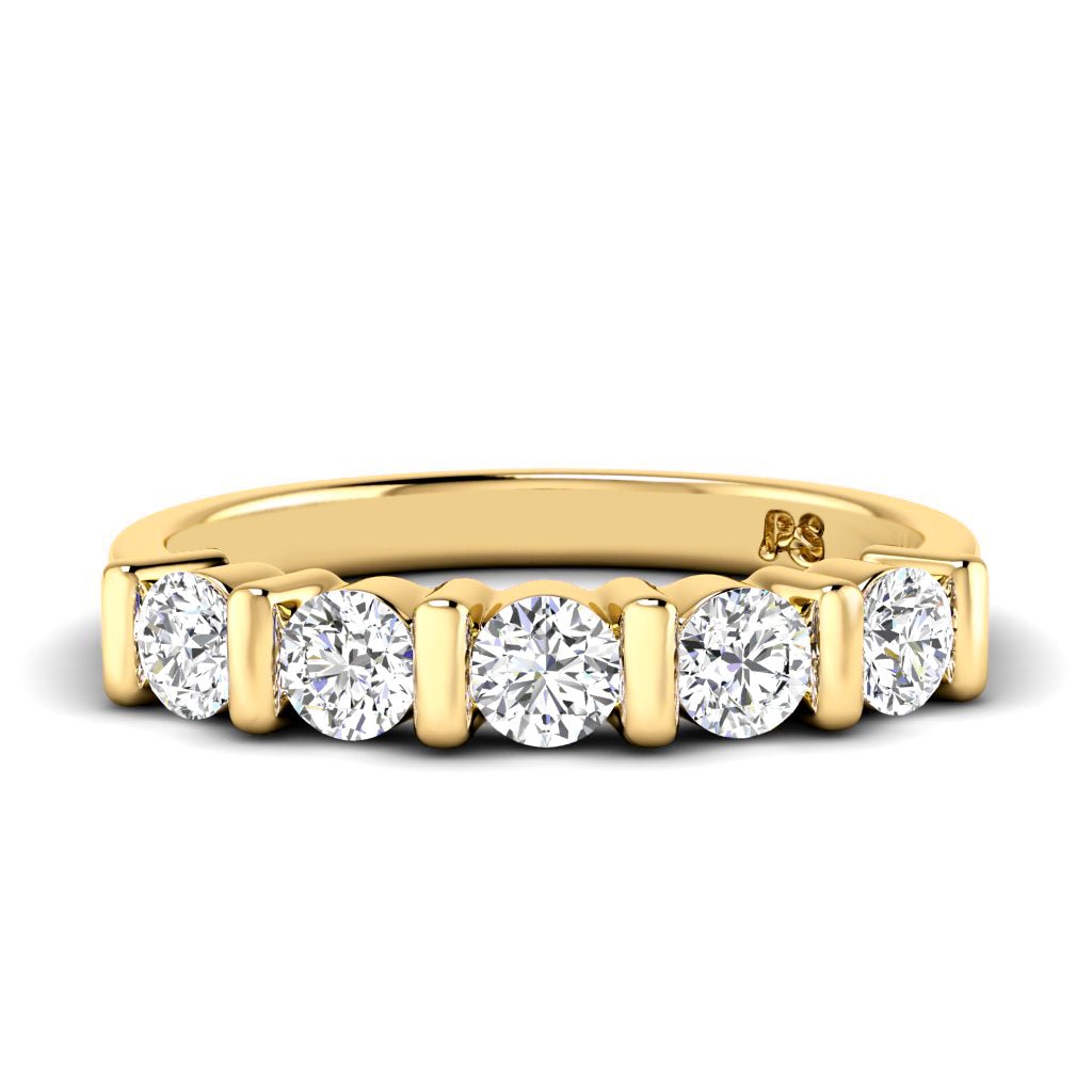 1.10 CT Round Cut Natural Diamonds - Wedding Band