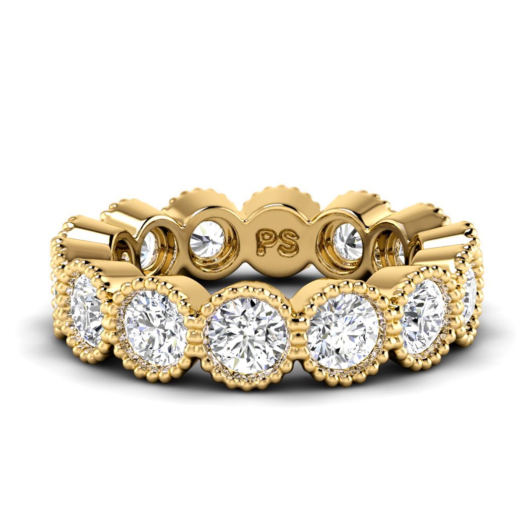 1.50-5.00 CT Round Cut Natural Diamonds - Eternity Rings
