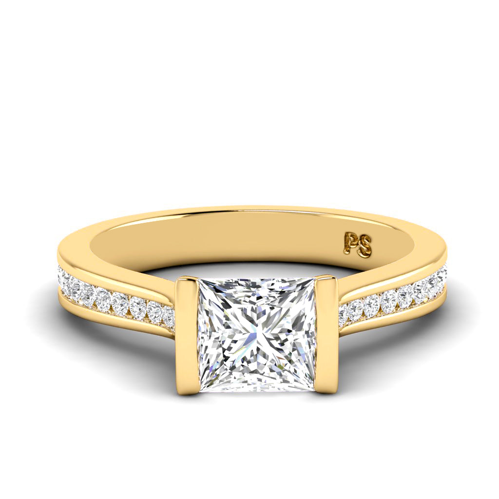 0.65-1.80 CT Round & Princess Cut Diamonds - Engagement Ring