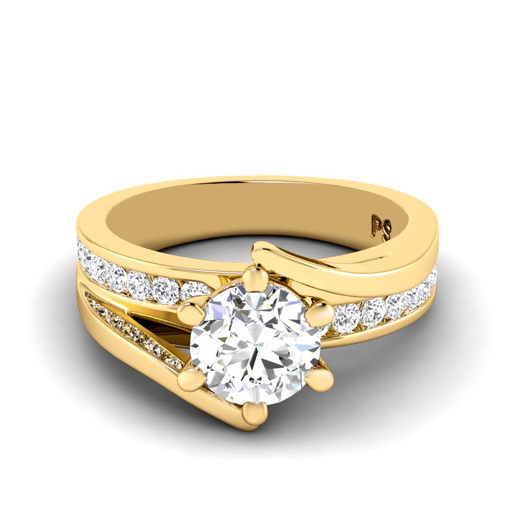 0.85-6.35 CT Round Cut Lab Grown Diamonds - Engagement Ring