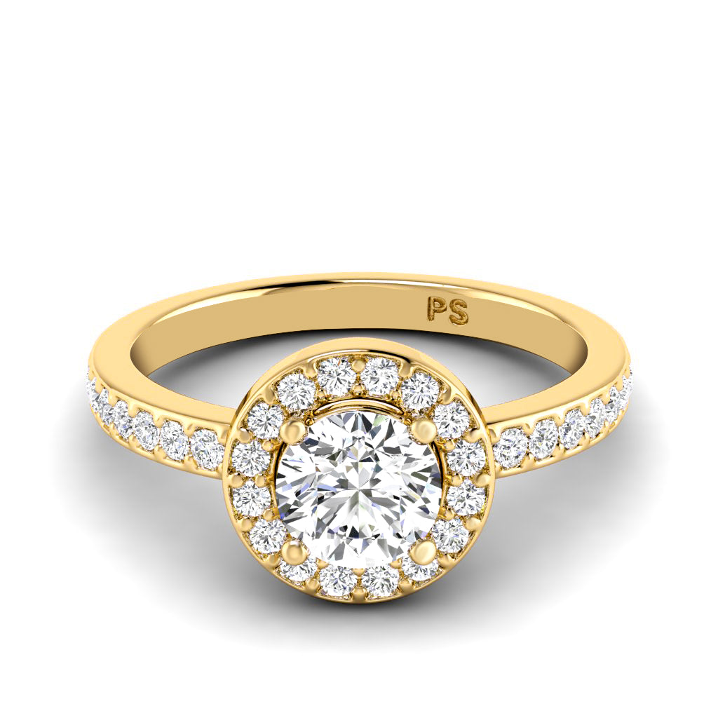 0.75-1.90 CT Round Cut Diamonds - Engagement Ring