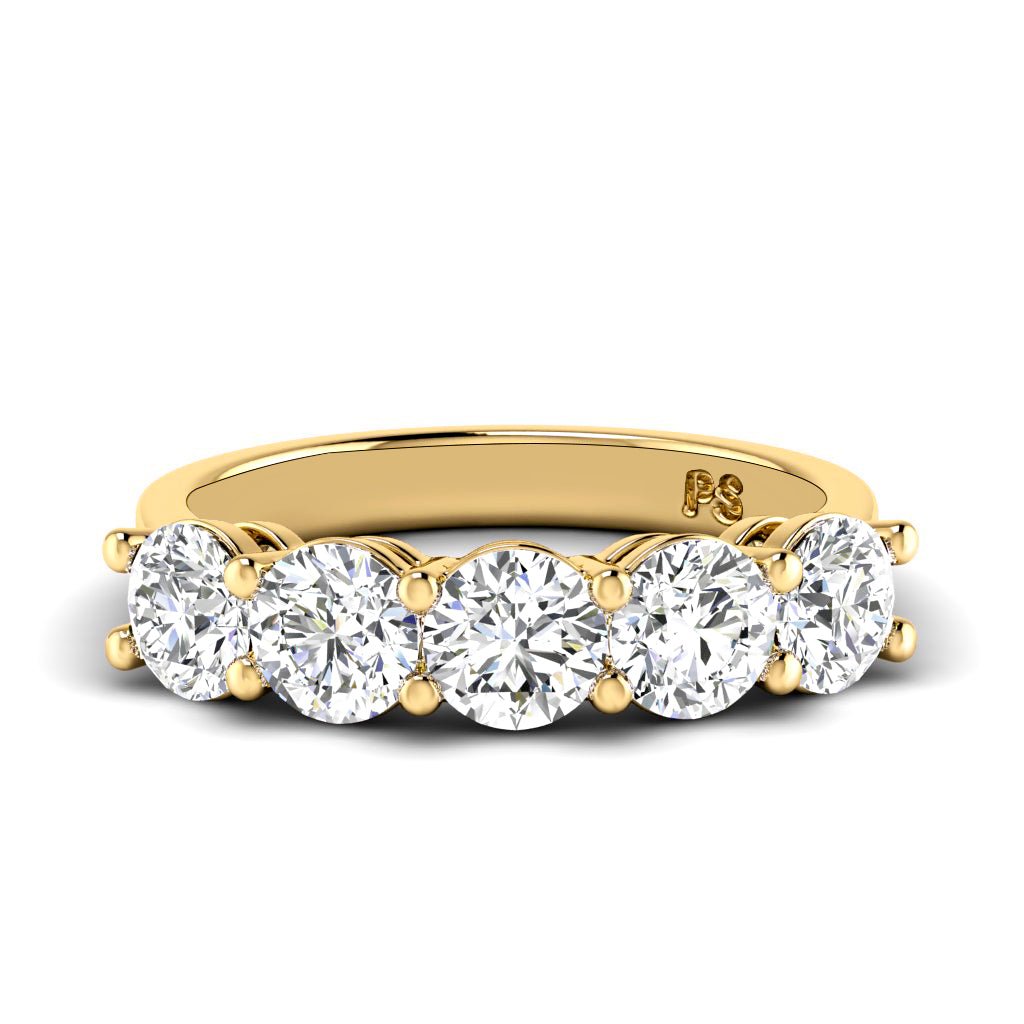 2.00 CT Round Cut Natural Diamonds - Wedding Band - Primestyle.com