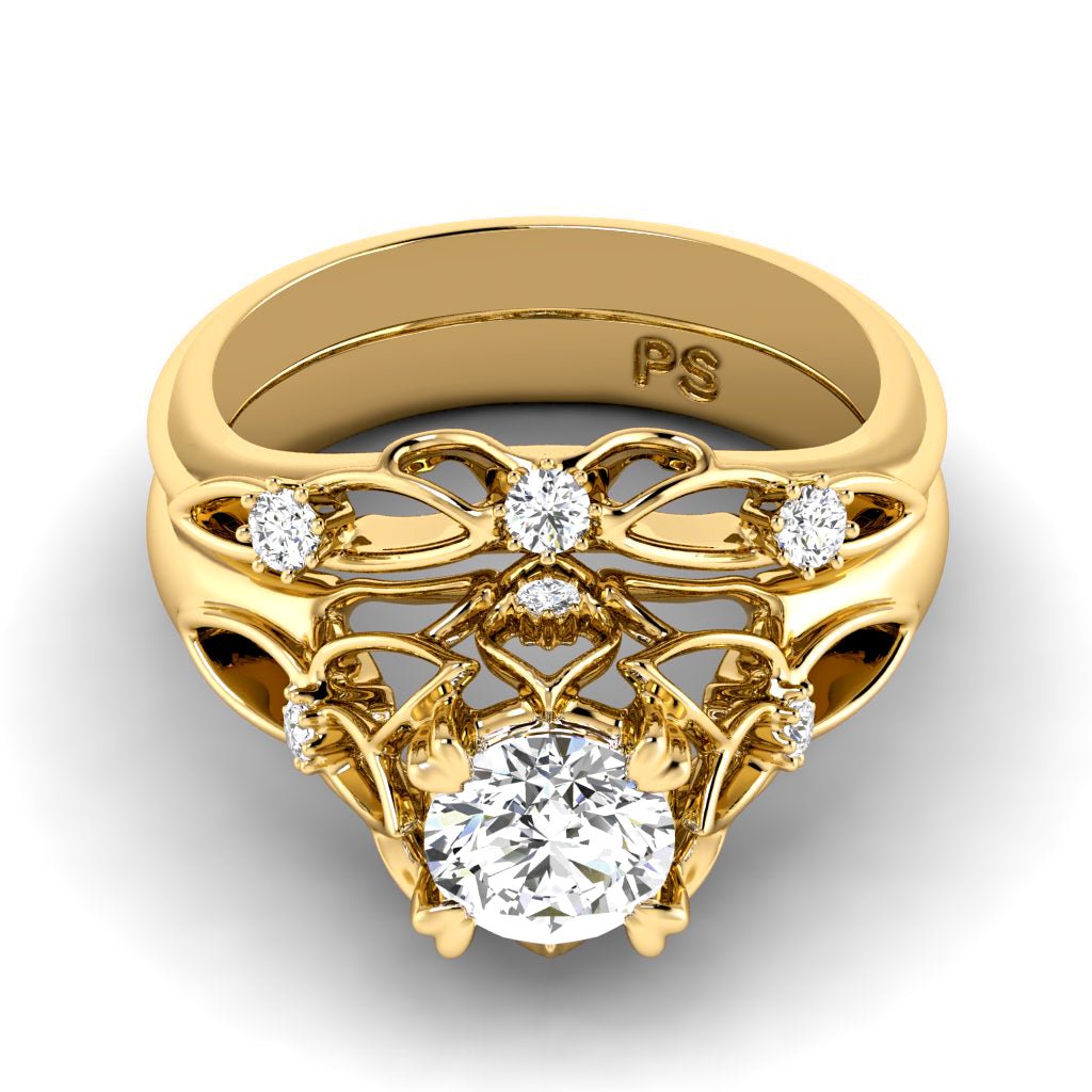 0.55-1.70 CT Round Cut Natural Diamonds - Bridal Set