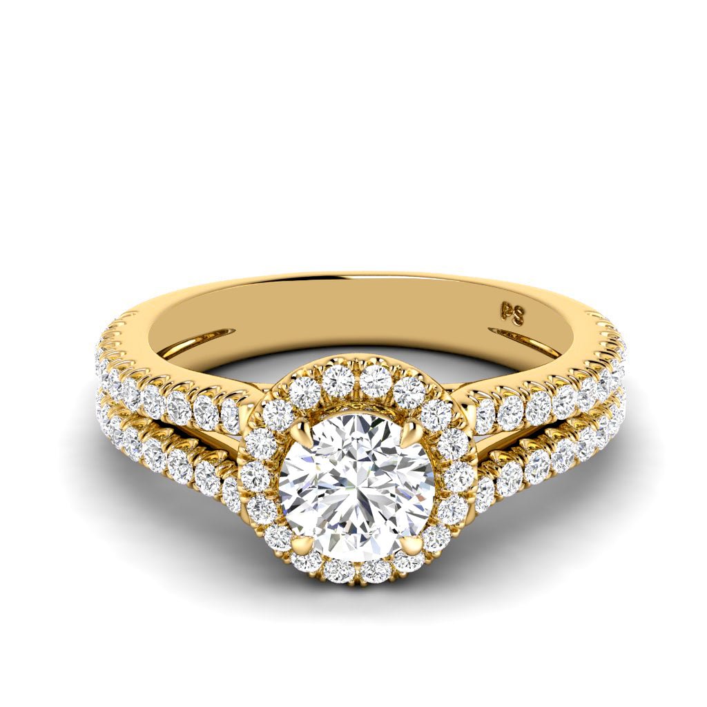 0.95-2.10 CT Round Cut Natural Diamonds - Engagement Ring