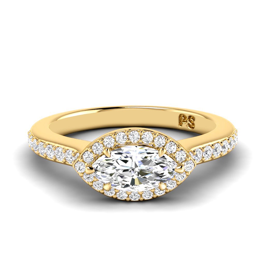 0.80 - 6.30 CT Marquise & Round Cut Diamonds - Engagement Ring - Primestyle.com