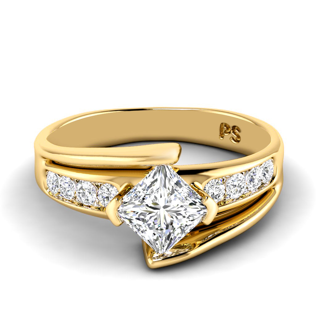 0.60-1.75 CT Round & Princess Cut Diamonds - Engagement Ring