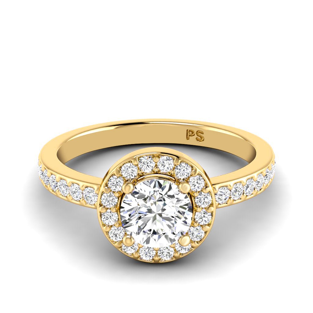 0.90-6.40 CT Round Cut Diamonds - Engagement Ring