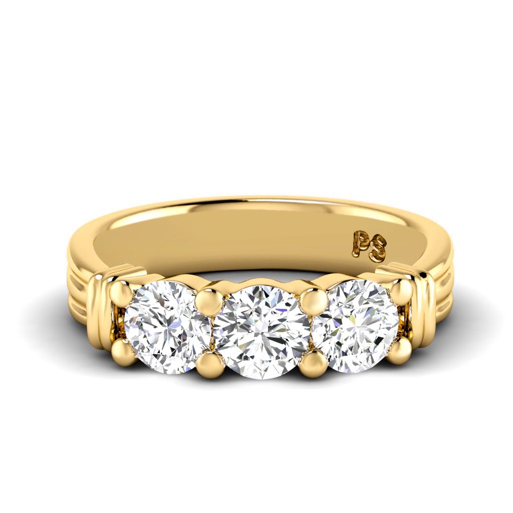 0.70 CT Round Cut Natural Diamonds - Wedding Band - Primestyle.com