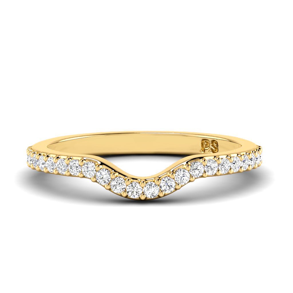 0.25 CT Round Cut Natural Diamonds - Wedding Band - Primestyle.com