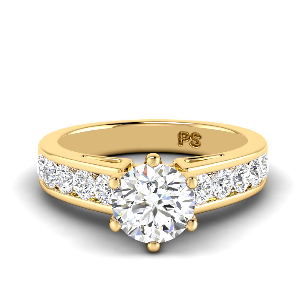 1.00-2.15 CT Round Cut Diamonds - Engagement Ring