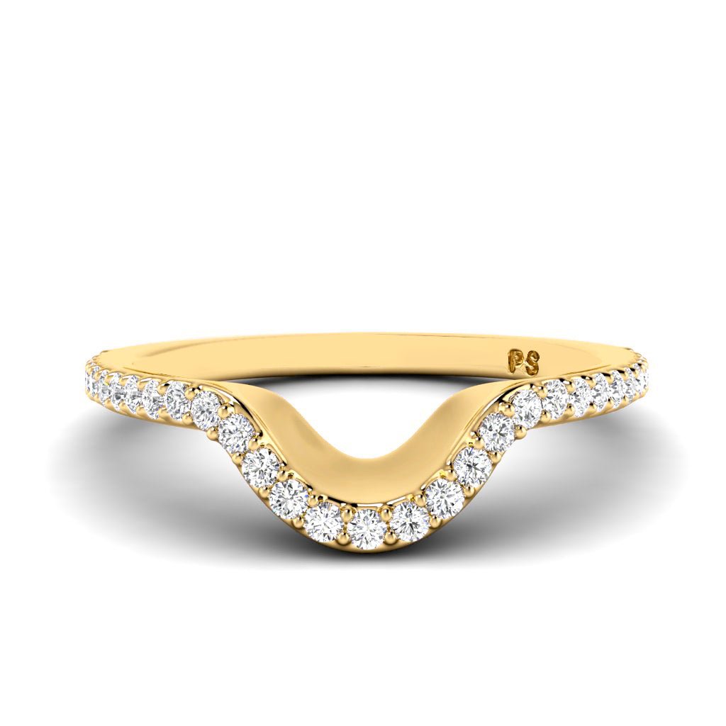 0.35 CT Round Cut Natural Diamonds - Wedding Band