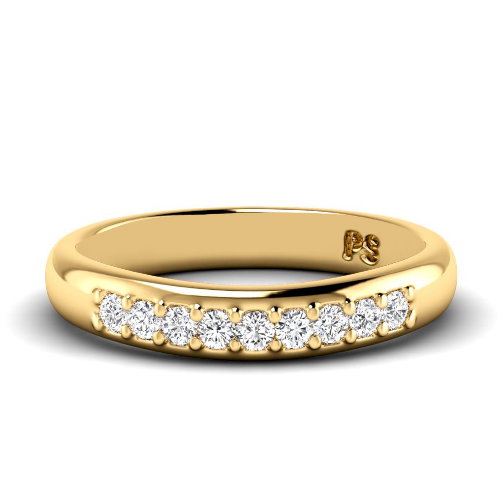 0.15 CT Round Cut Natural Diamonds - Wedding Band - Primestyle.com