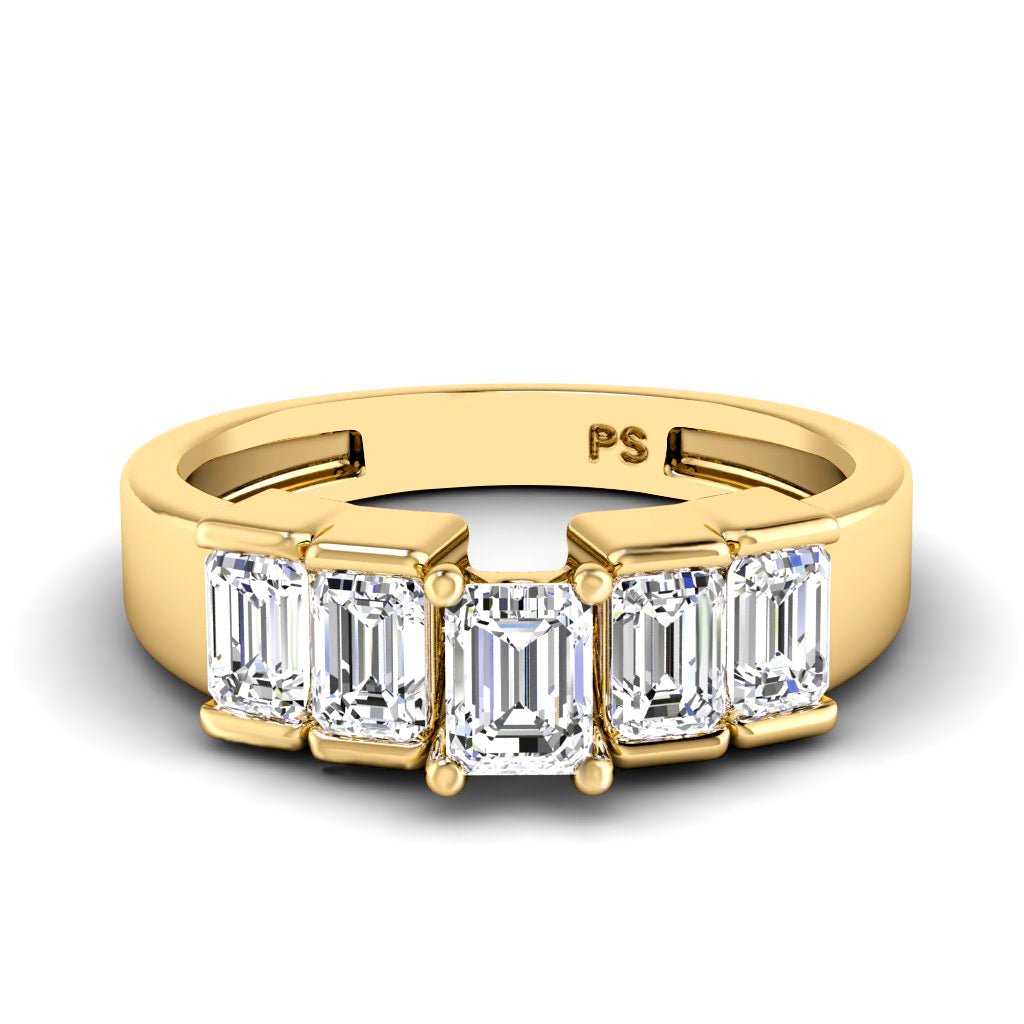 1.80-7.30 CT Emerald Cut Diamonds - Engagement Ring
