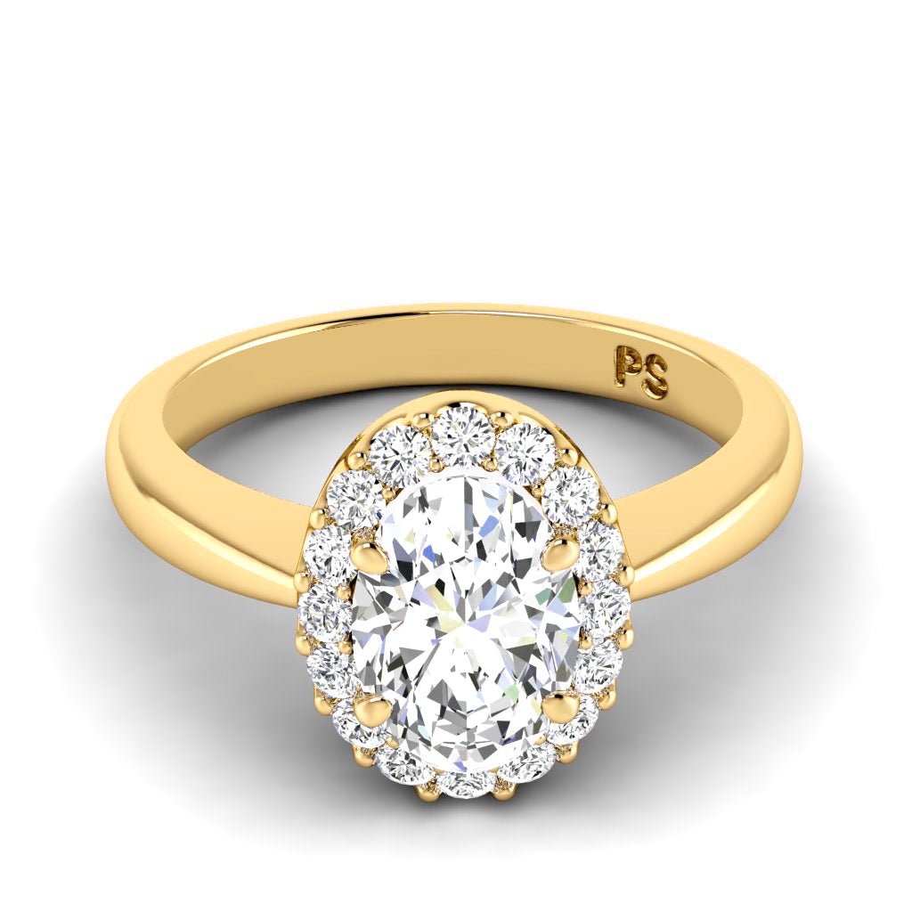 0.65-1.80 CT Oval & Round Cut Natural Diamonds - Engagement Ring