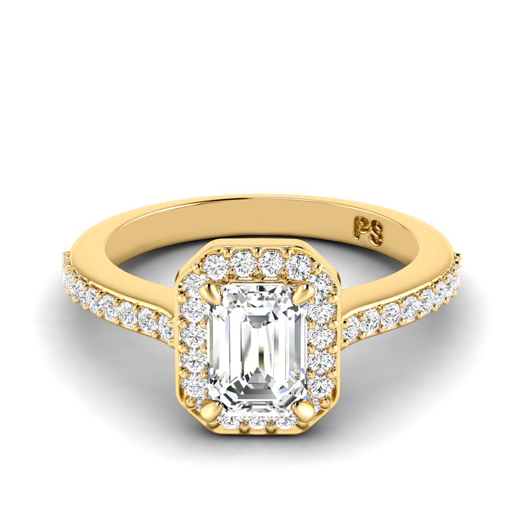 0.65-1.80 CT Round &amp; Emerald Cut Diamonds - Engagement Ring