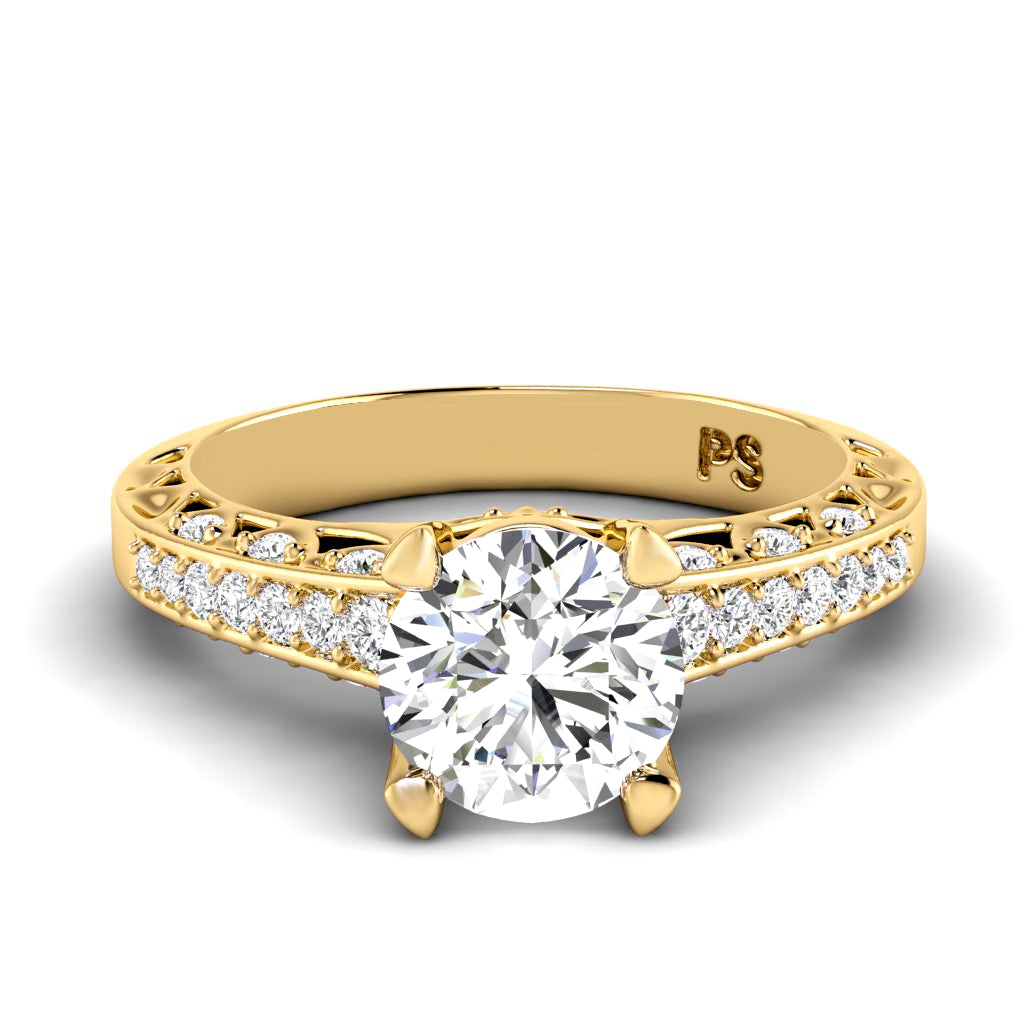 0.60-1.75 CT Round Cut Diamonds - Engagement Ring