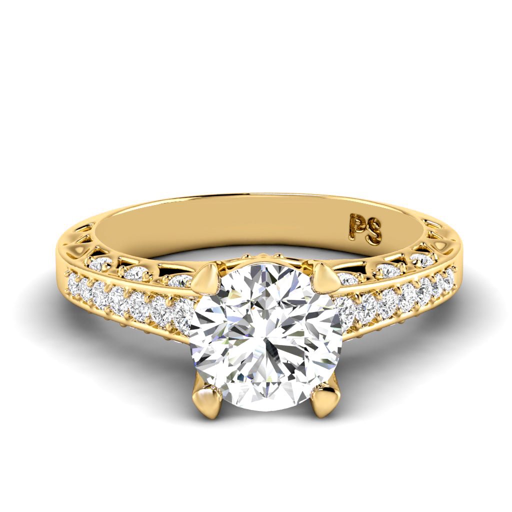 0.60 - 1.75 CT Round Cut Natural Diamonds - Engagement Ring - Primestyle.com