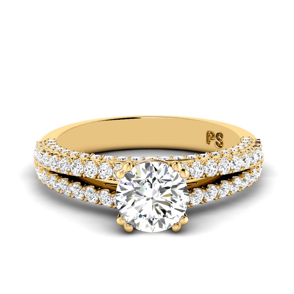 1.05-2.20 CT Round Cut Natural Diamonds - Engagement Ring