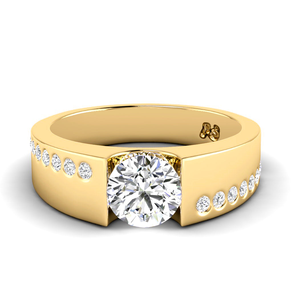 0.55-1.70 CT Round Cut Natural Diamonds - Engagement Ring