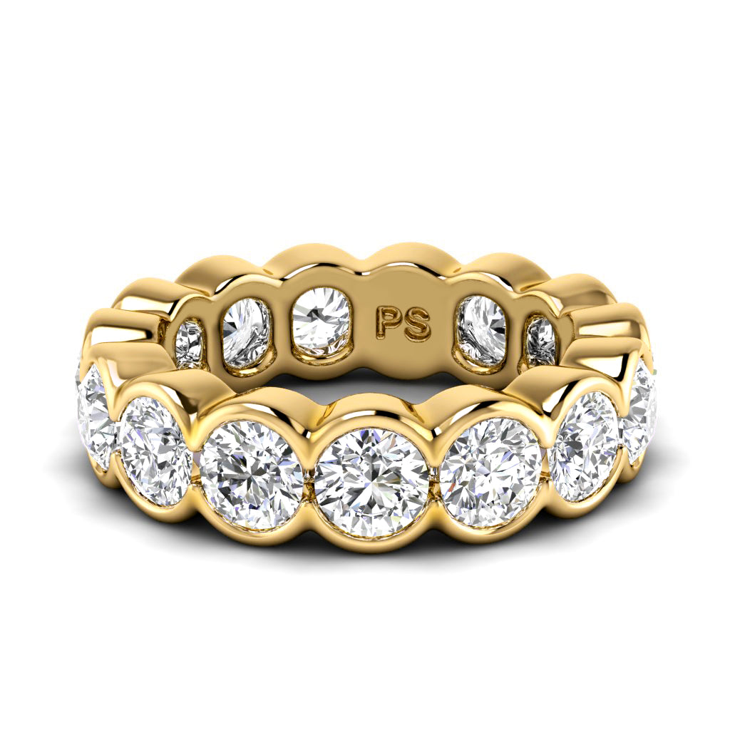 2.00-6.00 CT Round Cut Natural Diamonds - Eternity Rings