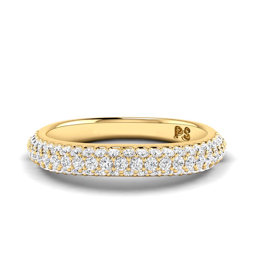 0.65 CT Round Cut Natural Diamonds - Wedding Band - Primestyle.com