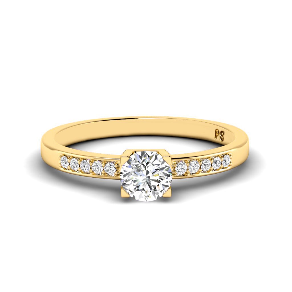 0.45 - 1.60 CT Round Cut Natural Diamonds - Engagement Ring - Primestyle.com