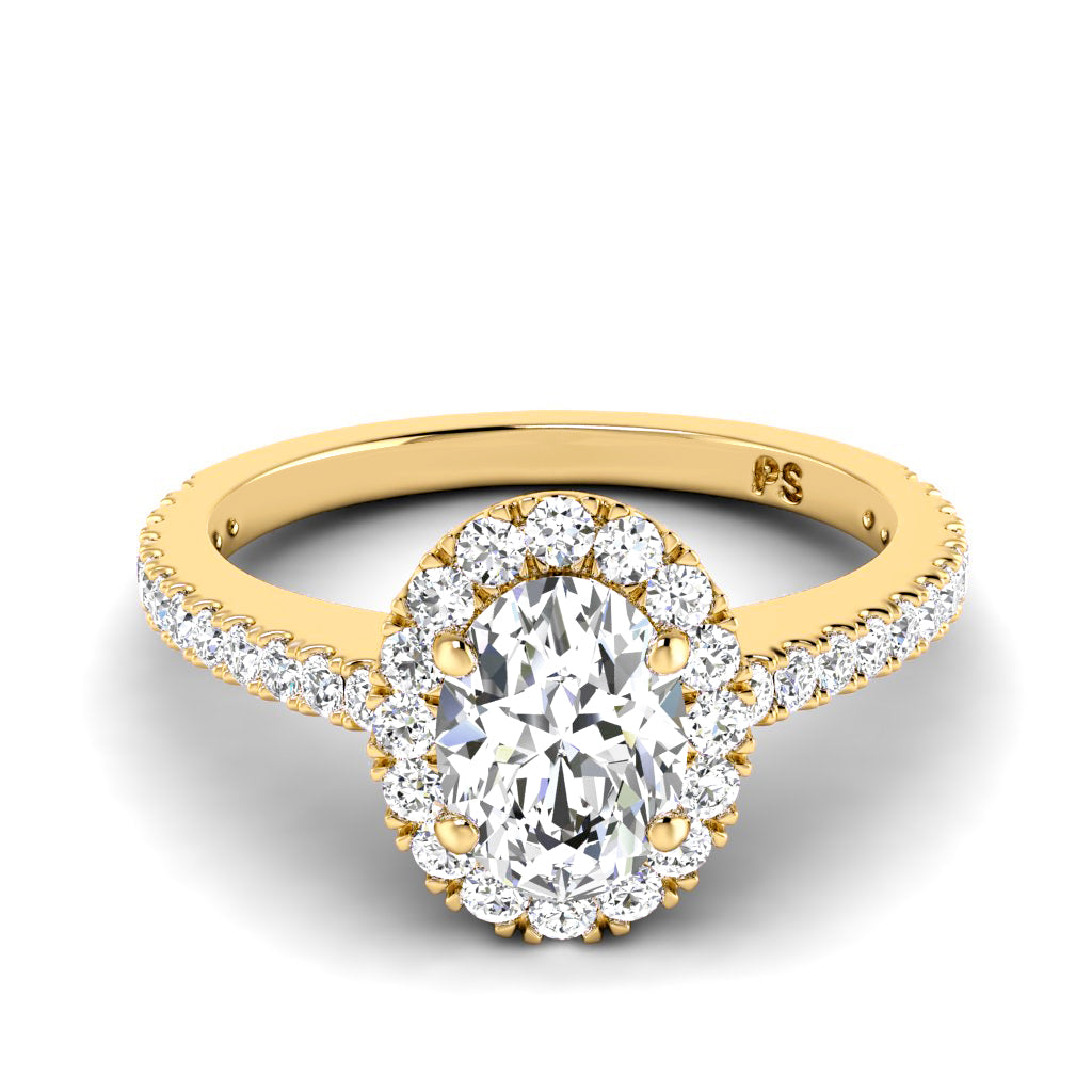 0.72-1.87 CT Round & Oval Cut Diamonds - Engagement Ring